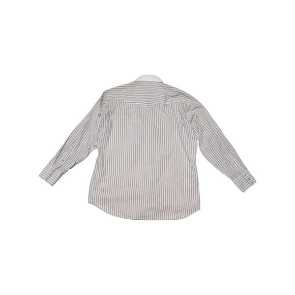 Vintage Kenny Rogers Western Snap Button Down Shirt Striepd Red White Cowboy XL - Picture 2 of 6